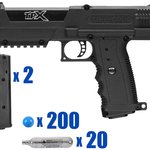 Tippmann TiPX Oscar Paintball Pistol Package Kit - Black/Black