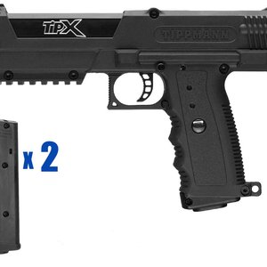 Tippmann TiPX Sierra Paintball Pistol Package Kit - Black/Black