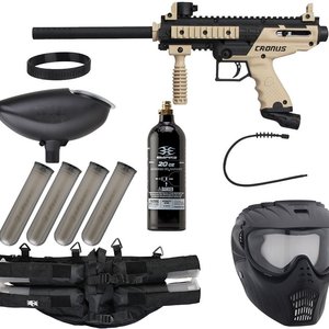 Tippmann Cronus Epic Paintball Gun Package Kit - Tan/Black