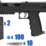 Tippmann TiPX Mike Paintball Pistol Package Kit - Black/Black