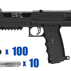 Tippmann TiPX Hotel Paintball Pistol Package Kit - Black/Black
